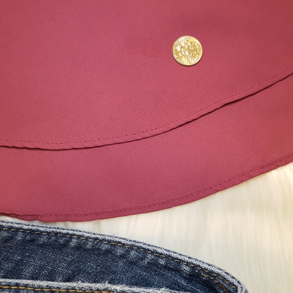 Lush Purple Side Slit Top - Picture 6 of 7